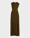 Zimmermann Luna Column Dress In Brown