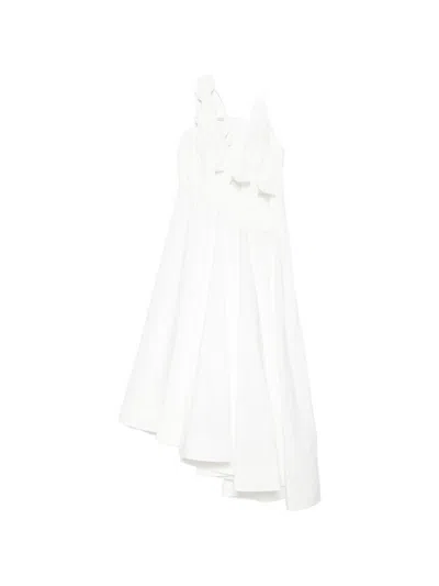 Zimmermann Luna Cotton Midi Dress In White