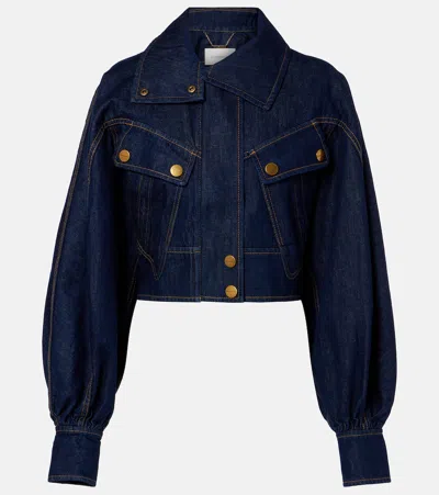 Zimmermann Luna Denim Jacket In Blue
