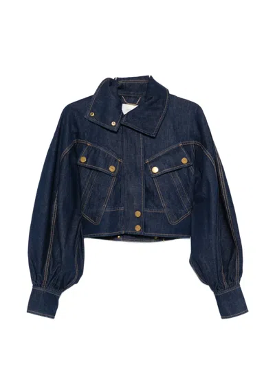 Zimmermann Luna Denim Jacket In Blue