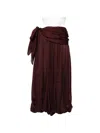 Zimmermann Luna Draped Silk Wide-leg Pants In Brown