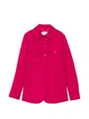 Zimmermann Luna Flap-pocket Jacket In Pink