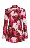Zimmermann Luna Floral Drill Cotton Blazer In Multi
