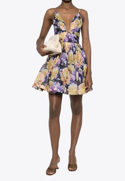 ZIMMERMANN LUNA FLORAL MINI DRESS