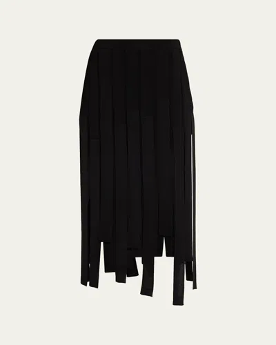 Zimmermann Luna Fringe Midi Skirt In Multi