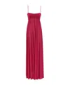 Zimmermann Strapless Gathered Jersey Gown In Pink
