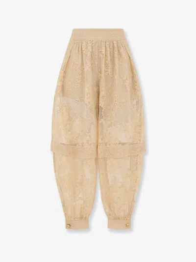 Zimmermann Luna Lace Harem Pant In Neutral