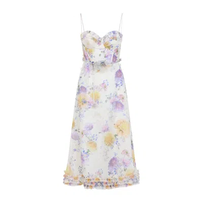 Zimmermann Luna Linen And Cotton Dress