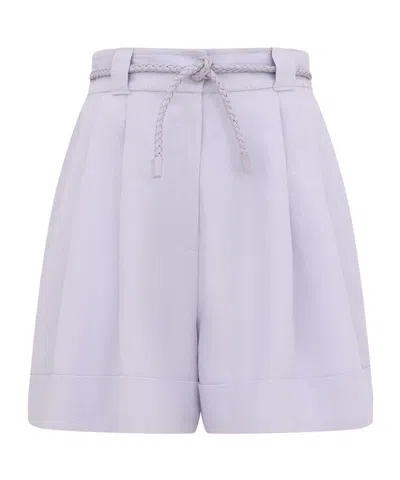 Zimmermann Luna Linen Tailored Short In Red