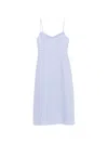 Zimmermann Kindred Spirit Luna Linen Midi Dress In Blue