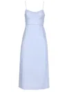 Zimmermann Kindred Spirit Luna Linen Midi Dress In Blue