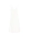 Zimmermann Luna Buttoned Linen Picnic Midi Dress In White