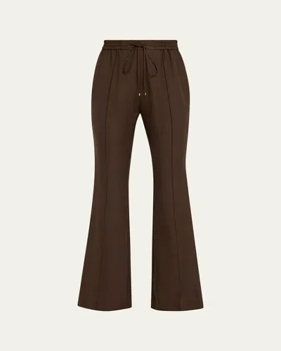 Zimmermann Luna Obi Track Pants In Brown