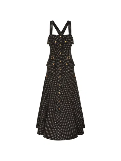 Zimmermann Luna Picnic Dress In Black