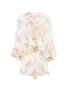 Zimmermann Luna Playsuit In Multi