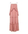 Zimmermann Luna Ruffled Georgette Midi Dress In Pink