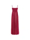 Zimmermann Strapless Gathered Jersey Gown In Pink