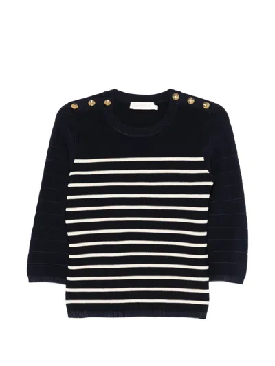 Zimmermann Luna Striped Top In Black