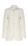 Zimmermann Luna Tailored Twill Blazer In White