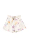 Zimmermann Womens Cream Dahlia Luna Floral-print Silk-blend Shorts Xs In Multi