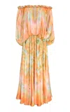 Zimmermann Luna Twist-detailed Silk Gown In Multi