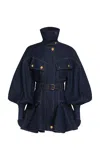 Zimmermann Luna Utility Denim Jacket In Blue