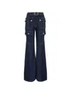 Zimmermann Luna Utility Denim Flared Jeans In Blue