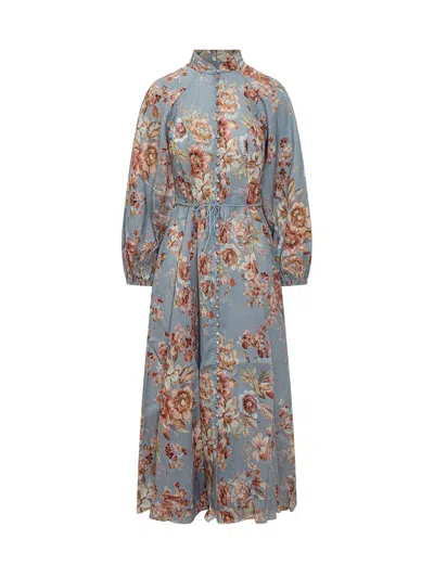 Zimmermann Lungo Floral Suit - Ss26 In Animal Print
