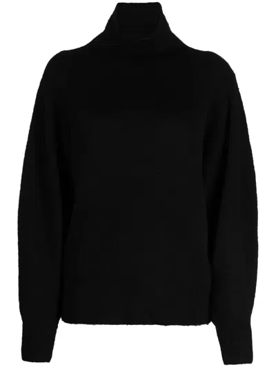 Zimmermann Lyrical Brushed Wool Blend Jumper In Black