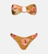 Zimmermann Mahon Floral Bikini In Multi