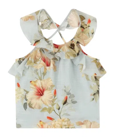Zimmermann Mahon Kids Frill Top In Multi