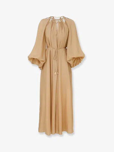 ZIMMERMANN MAHON LONG SILK DRESS