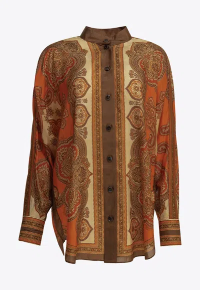 Zimmermann Mahon Printed Blouse In Multi