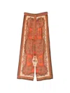 Zimmermann Womens Tangerine Paisley Mahon Relaxed Silk Trousers In Multi