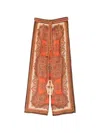Zimmermann Womens Tangerine Paisley Mahon Relaxed Silk Trousers In Orange