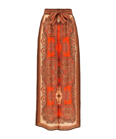 ZIMMERMANN ZIMMERMANN MAHON PRINTED WIDE-LEG PANTS
