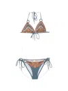 Zimmermann Mahon Triangle Bikini Set In Blue