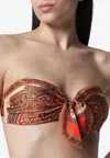 Zimmermann Mahon Printed Bikini Top In Multi