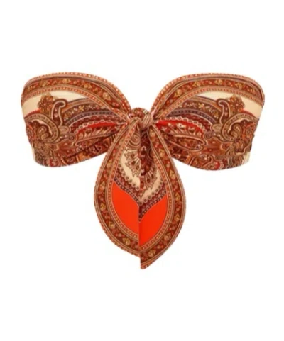ZIMMERMANN MAHON SCARF TIE BIKINI TOP