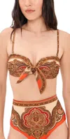 Zimmermann Mahon Printed Bikini Top In Multi