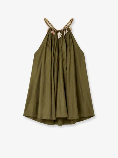 Zimmermann Mahon Silk Top In Green