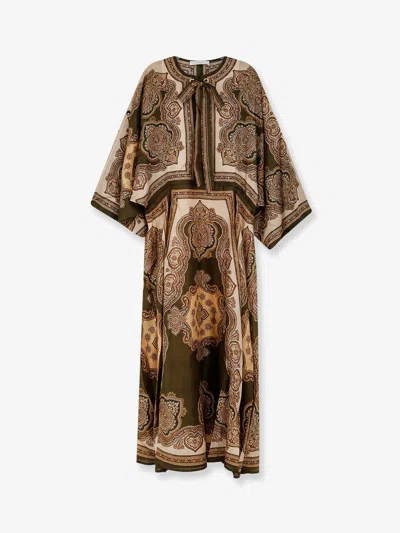 Zimmermann Mahon Silk Tunic Dress In Multi