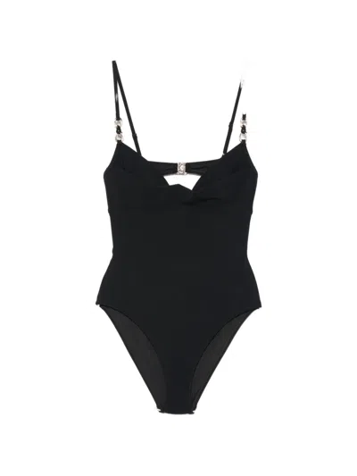 Zimmermann Mahon Trim-detail Swimsuit In Black