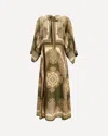 Zimmermann Mahon Paisley Print Habutai Silk Maxi Dress In Green