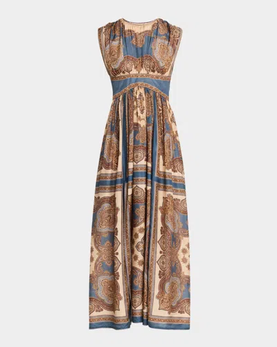 ZIMMERMANN MAHON WAISTED MAXI DRESS
