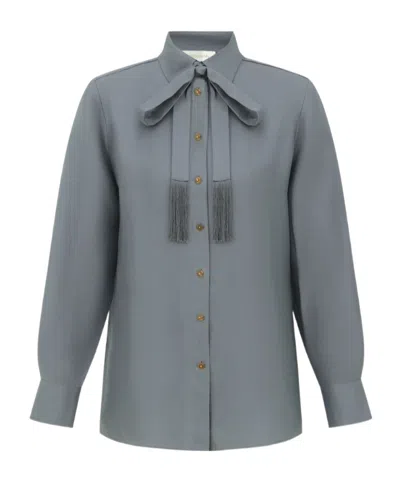 Zimmermann Man Style Shirt In Gray