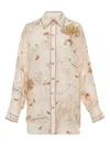 Zimmermann Map-print Shirt In Neutral