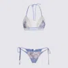 Zimmermann Cascadian Crochet Swimsuit In Blue