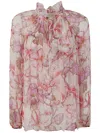 Zimmermann Gathered Billow Blouse In Multicolour
