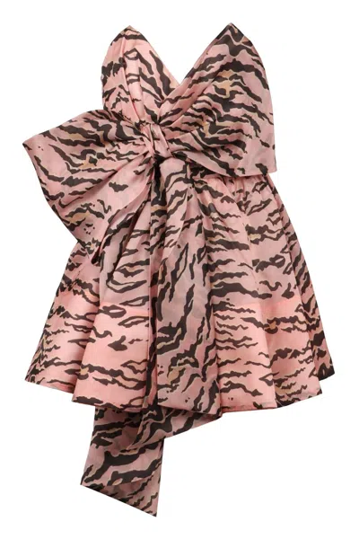 Zimmermann Matchmaker Bow Mini Dress In Multi